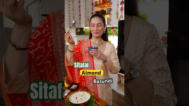 STOP SCROLLING! This Sitafal Almond Basundi is the BEST Festive Dessert You'll Ever Make