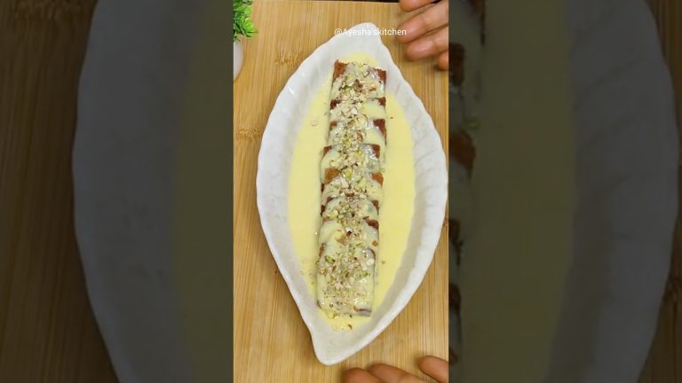 Nawabi Shahi Tukda Recipe 😋#shorts #Ayesha'skitchen #sweet #indianfood