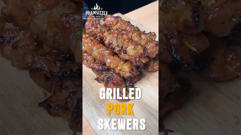 Grilled Pork Skewers #thitnuong #grilledpork#GrillLovers