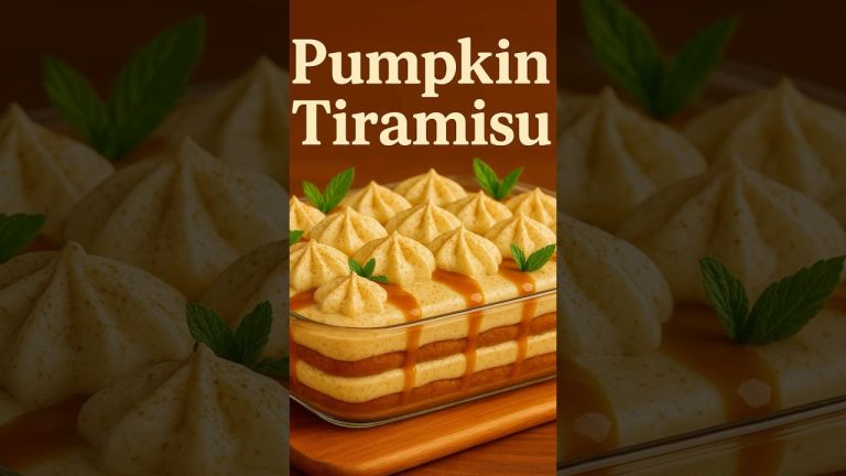 Pumpkin Tiramisu Recipe | Easy Fall Dessert Without an Oven