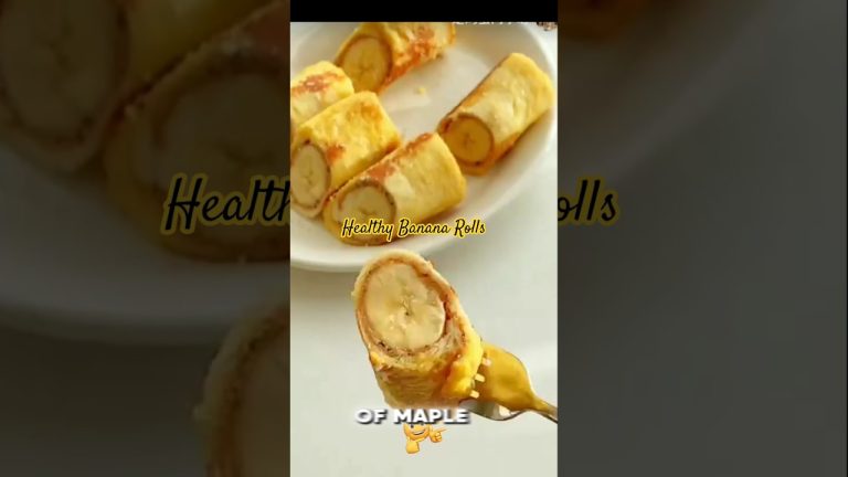 How To Make Easy and HEALTHY Bread and Banana Breakfast 😋💪#shortvideo #recipe #food #cooking