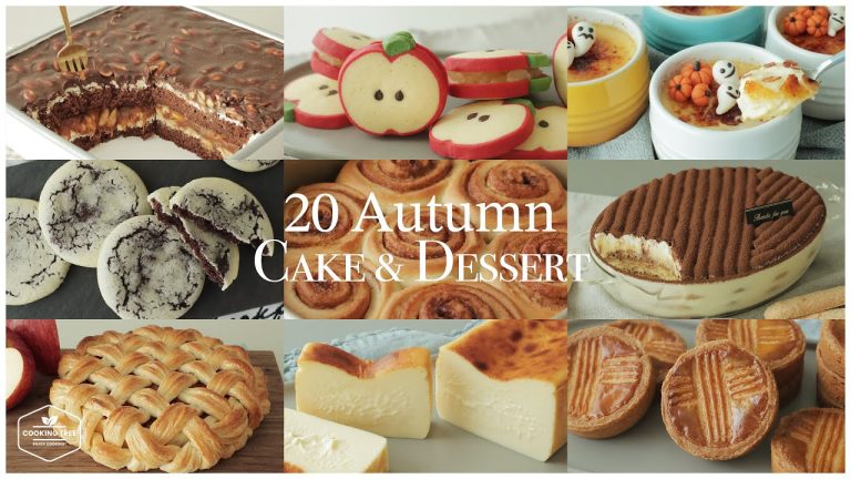 가을에 어울리는 20가지 케이크 & 디저트 모음 : 20 Autumn Cake & Dessert Recipe | 홈베이킹 영상모음 Baking Video | Cooking tree