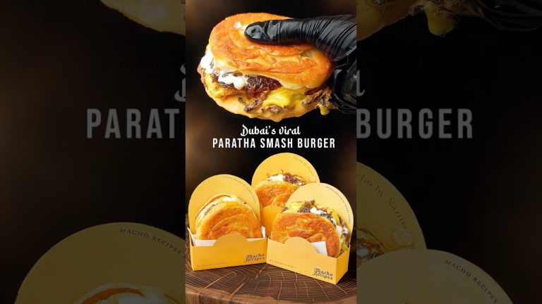 Dubai’s Viral Paratha Smash burger 🍔🇦🇪 | How Its Made