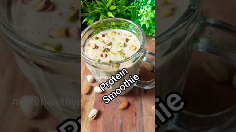 HIGH PROTIEN SMOOTHIE✅#oats #smoothie #fitness #nutritionist #bodybuilding #shorts #recipe #dietfood