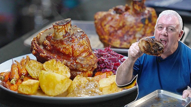 German Pork Knuckle with Beer Gravy – COSORI TURBO TOWER Dual Air Fryer