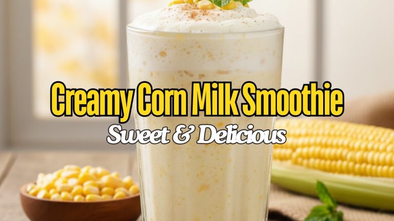 Creamy Corn Milk Smoothie 🥛🌽 | Sweet & Delicious Fall Drink Recipe
