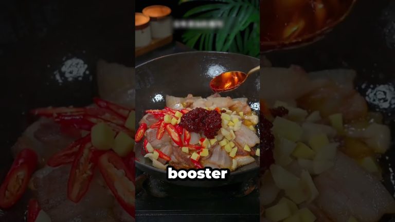 Crispy Spicy & Savory Twice Cooked Pork Recipe #shorts