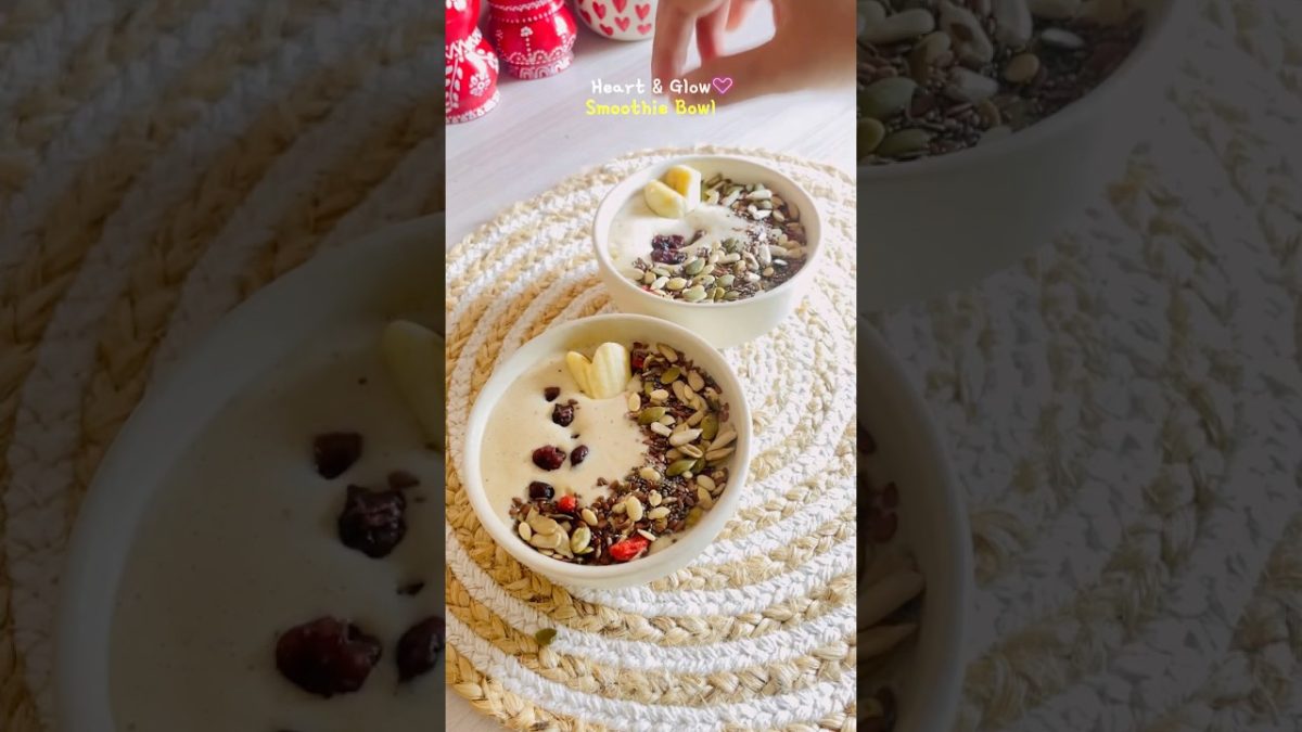 Heart & Glow Bowl 💛 | Banana Date Rose 🌹 Smoothie After Fast | #RupasFoodology #ytshorts #shorts