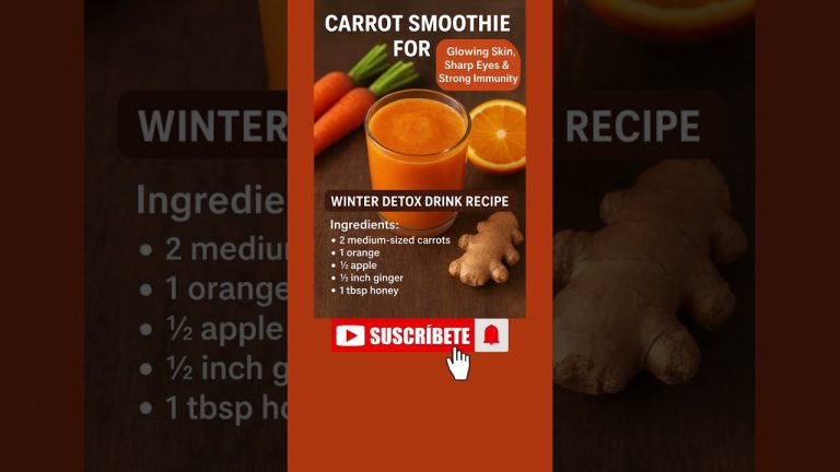 “Carrot Smoothie for Glowing Skin, Sharp Eyes & Strong Immunity | Winter Detox Drink Recipe”