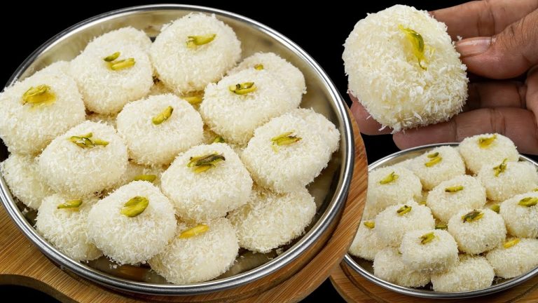 Festival Special Coconut Sweets | Indian Sweets Recipe | Soft & Delicious Coconut Sweets Recipe