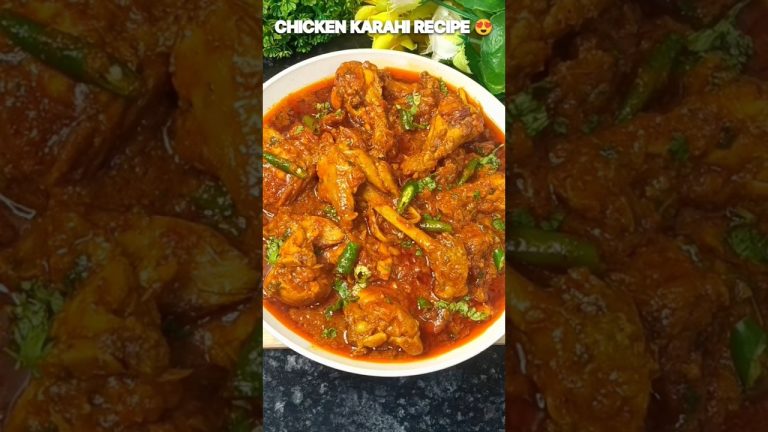 Restaurant Style Chicken Karahi😍 Chicken Recipe#shorts  #viral #food#cooking #shortvideo#shortsfeed