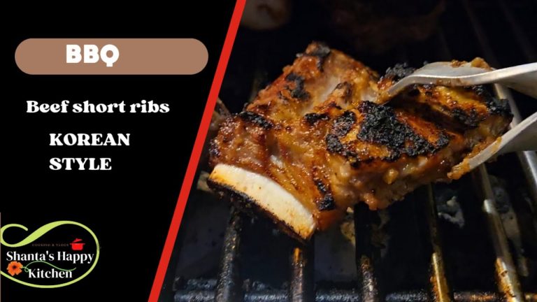 Korean style BBQ Beef short ribs recipe | Easy Korean Ribs