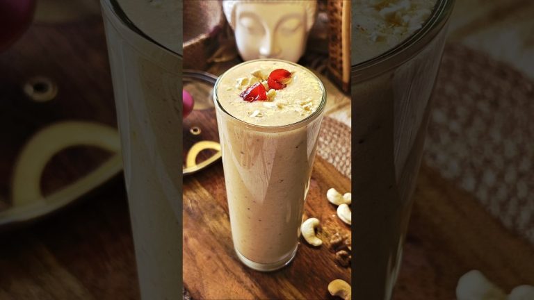 Makhana Smoothie Recipe 😍#shorts #shortvideo #shortsfeed #smoothie #makhana