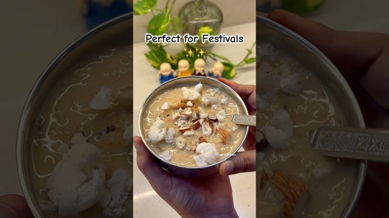 Caramel wali Makhana Kheer 😍 | Vrat aur Festival ke liye Perfect Dessert!
