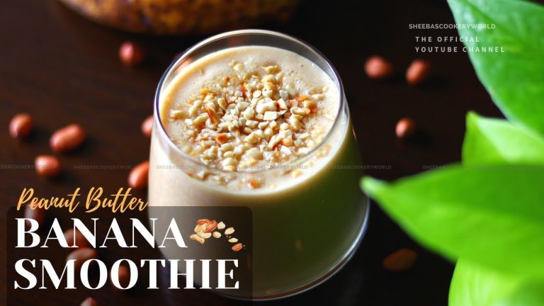 Banana Smoothie | Peanut Butter Banana Smoothie Recipe | Healthy Smoothies | Summer Drink Recipe |