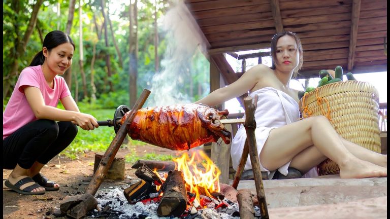 Green Life: How to Make Crispy Roast Pork – Harvesting Bitter Melon and Sell It at the Market!