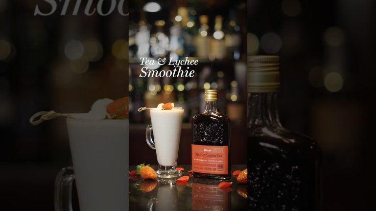 Smooth & Creamy, the Dilmah Elixir Tea & Lychee Smoothie