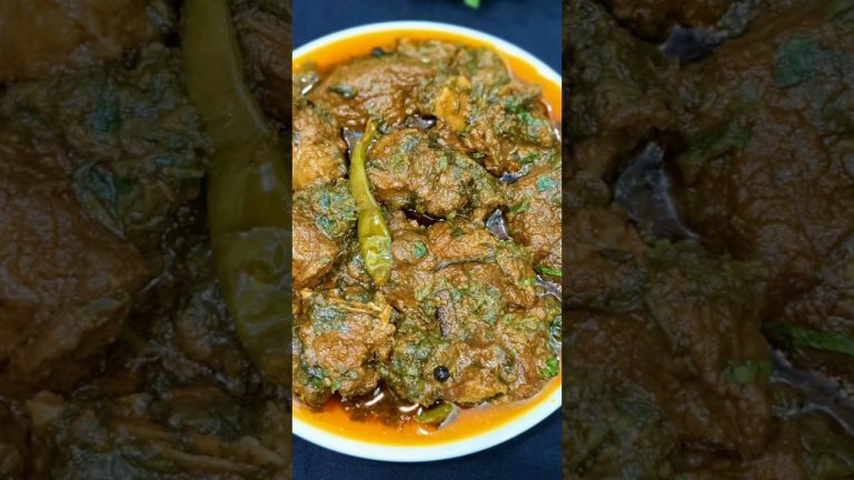 Gosht Ka Salan | Beef Palak Gosht Recipe | gosht shorba recipe | Eid specials #shorts #palakgosht