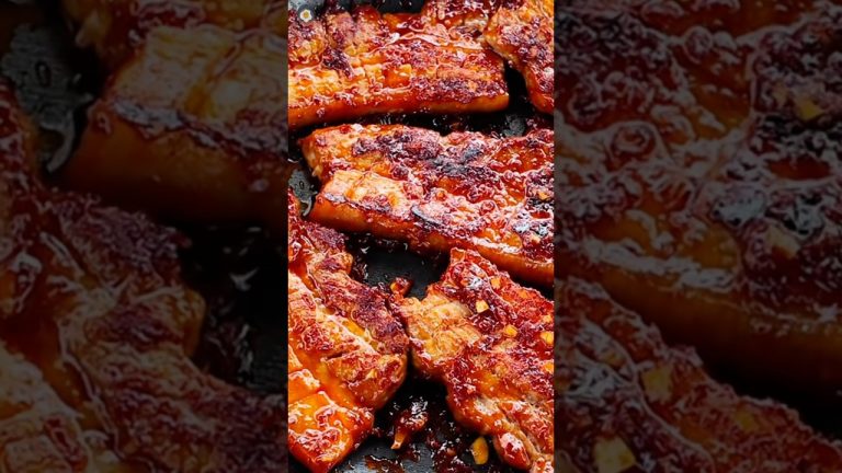 Spicy Korean Pork Belly🍖 Easy recipe for beginners #bbq #dandaneats