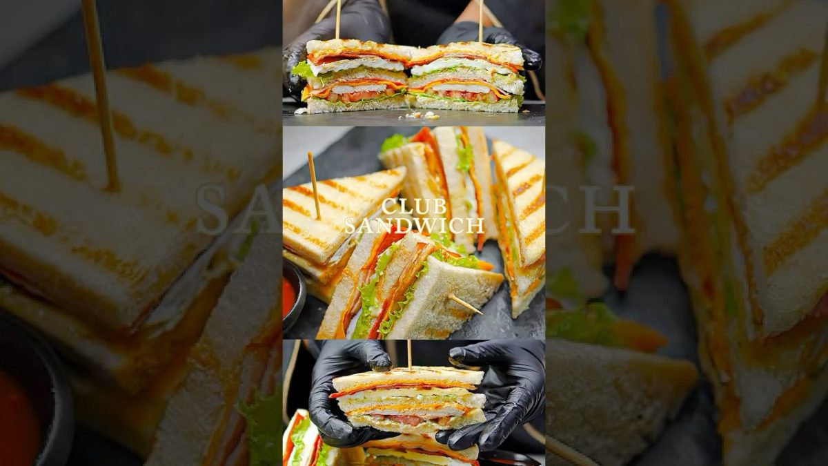 Club Sandwich Recipe | Restaurant Style Chicken Club Sandwich