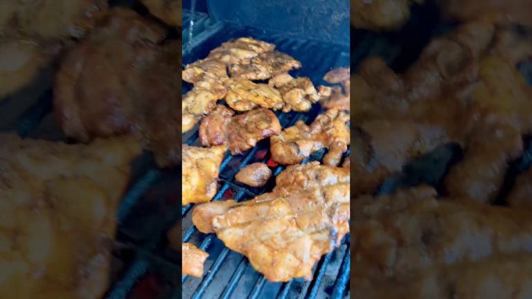 Grilled Chicken Thighs #bbq #shorts #food