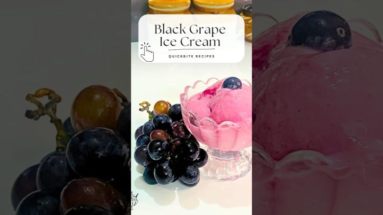 Must Try: Creamy Black Grape Ice Cream in 30s | Quick Bite Recipe