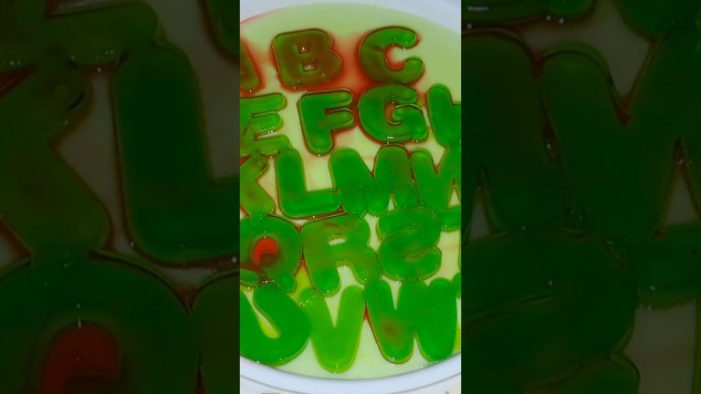 Alphabet Jelly & Custard Magic! 🍮✨ Quick & Easy Kids Party Dessert Recipe