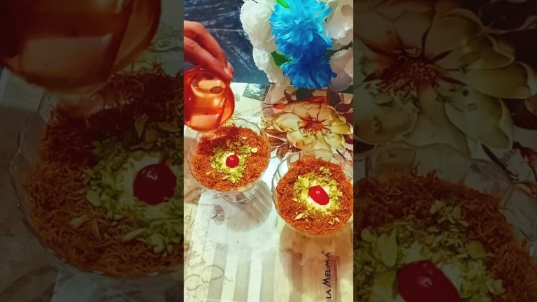 Videshi Dish Deshi Style💥 Kunafa Cup recipe 💥kunafa dessert💥 #shorts #kunafa #arabiakunafa #sweet