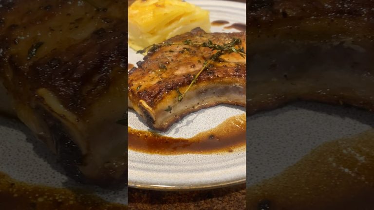 Pork Chop Recipe At Home| Potato Gratin (Sweet & Tangy Sauce) #recipe #porkchops #food #homemade