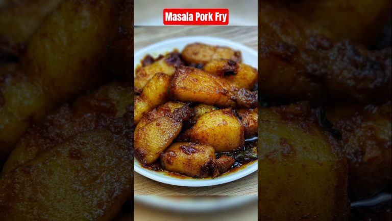Masala Pork Fry Recipe #shorts #ytshorts #trendingshorts #viralshorts #aditihubbycookingvlogs