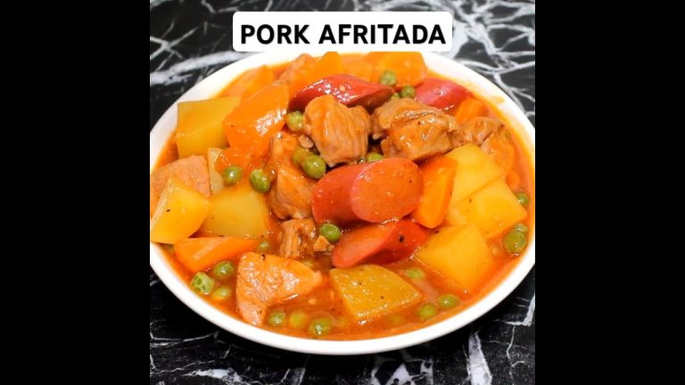 Pork Afritada | Afritadang Baboy Recipe #shorts