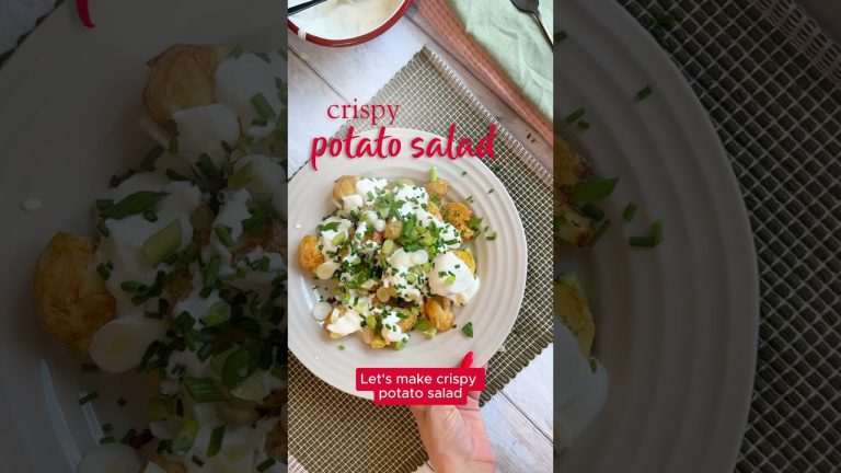 Crispy potato salad 🤩🔥 – the ultimate BBQ side 🙌!