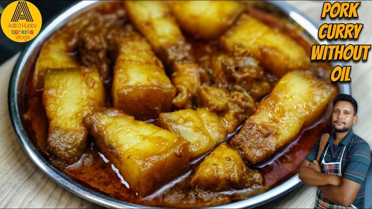 You Can Make This Pork Curry Recipe Perfectly Without Oil | Northeast Indian Style Masala Pork Curry