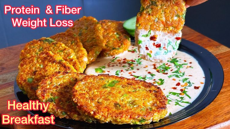 Lentils & Oats Protein Rich Breakfast Recipe For Busy Morning No Flour Low Carb / Breakfast Ideas