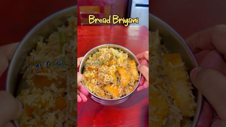 Lunchbox recipe: bread biryani with veg Kurma & raita #lunchbox #lunchideas #shortsfeed #lunch