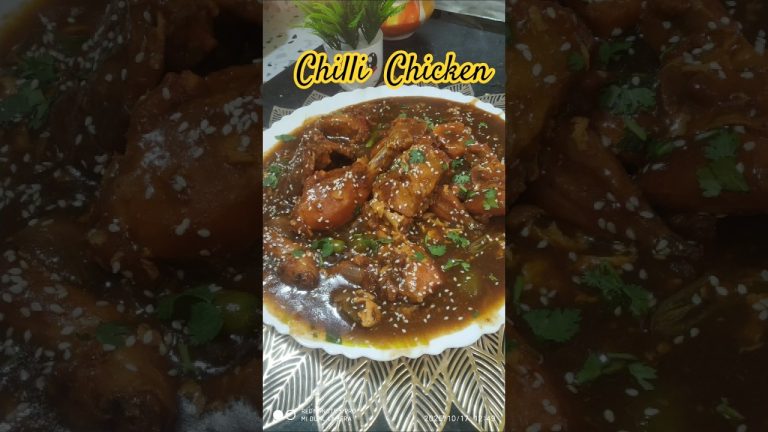 🔥 Restaurant Style Chilli Chicken | Easy & Spicy Chicken Recipe | Chilli Chicken Gravy #short #food