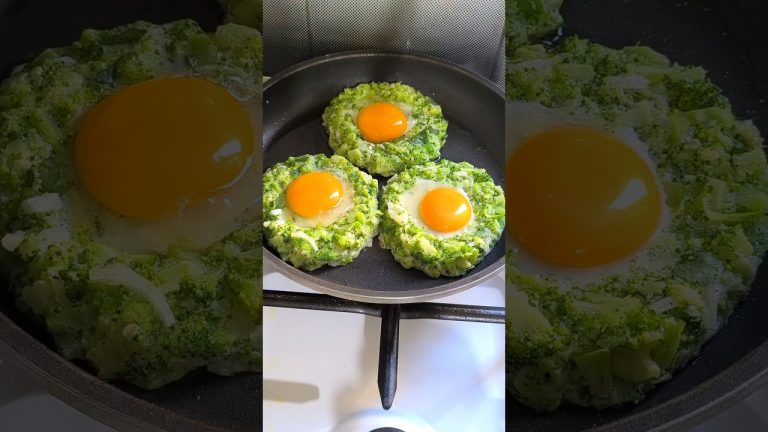 Just add  Egg  with Broccoli ! It's so delicious #shorts #recipe