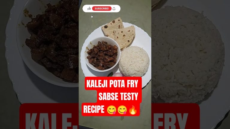 Chicken Kaleji Pota Fry | Dhaba Style Liver Gizzard Recipe | Full Masala Taste #Shorts