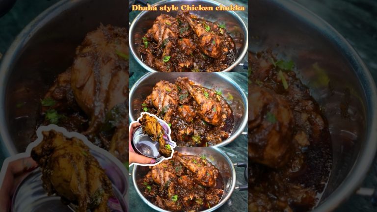 Dhaba style Chicken chukka recipe | Best for chappathi, Naan, rice #shortsfeed #lunchideas #lunch