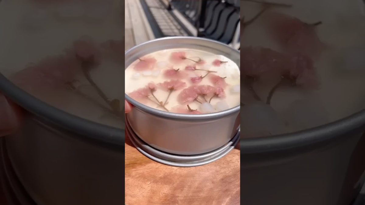 Let’s make the most beautiful sakura mousse cake ~ 🌸🍰