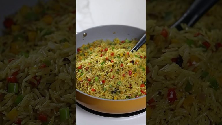 Bell pepper fried rice #nigerianfood