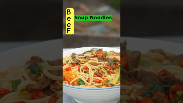 Beef Soup Noodles  Easy & Tasty Recipe #beefnoodlesoup #outdoorcooking #cooking #easyrecipe