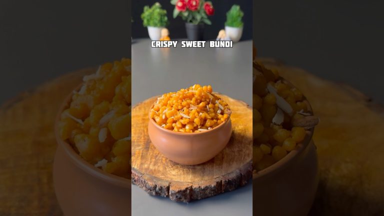 Diwali Special Crispy Sweet Bundi #shorts #recipe #sweet #easyrecipe