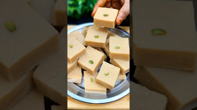 Parle G Biscuit Burfi Recipe | Milk Powder Sweet Recipe #milkbread #burfi #sweetbread #recipe