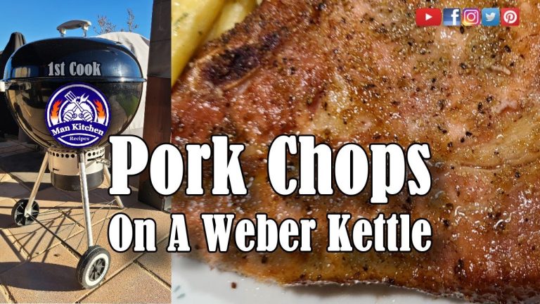Easy Grilled Pork Chops On A Weber Kettle | First Of Many Cooks