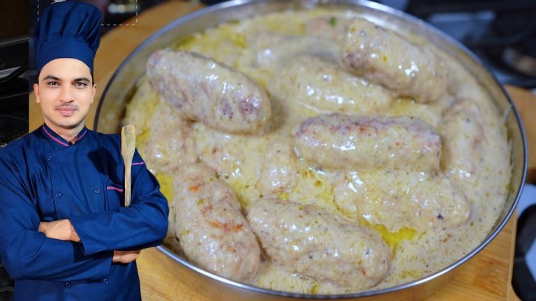 Afghani Malai chicken Seekh Gravy |Chicken Malai Kabab Handi Recipe|Chef M Afzal|