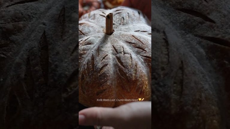 I Made Pumpkin Spice Sourdough Bread 🍂 #sourdough #sourdoughbread #baking #recipe
