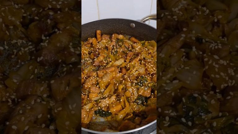 Pork Belly + Kimchi 🍴 | Easy Recipe | @lifewithjillteddythea