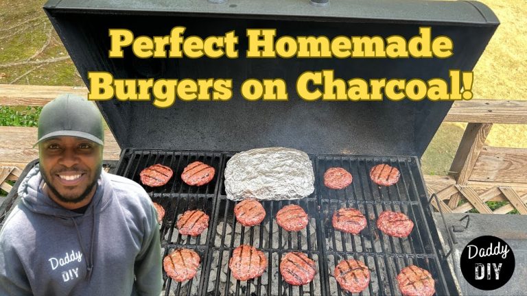 How to Grill Perfect Made-from-Scratch Beef Hamburgers with Hickory Smoke | POV Charcoal Grilling