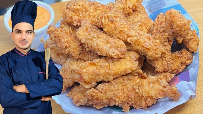 KFC Style Chicken Strips Recipe By Chef M Afzal|Fried Chicken Recipe|